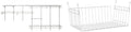 ClosetMaid ShelfTrack Wire Closet Organizer System Adjustable from 7 to 10 Ft, with Shelves, Clothes & Wire Hanging Shelf Basket for Storage, Organization in Closet or Pantry