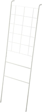 Home Leaning Ladder Rack Blanket Holder Tie Storage Home Decoration Wall Leaning Decorative Ladder for Bedroom Toilet Kitchen, White