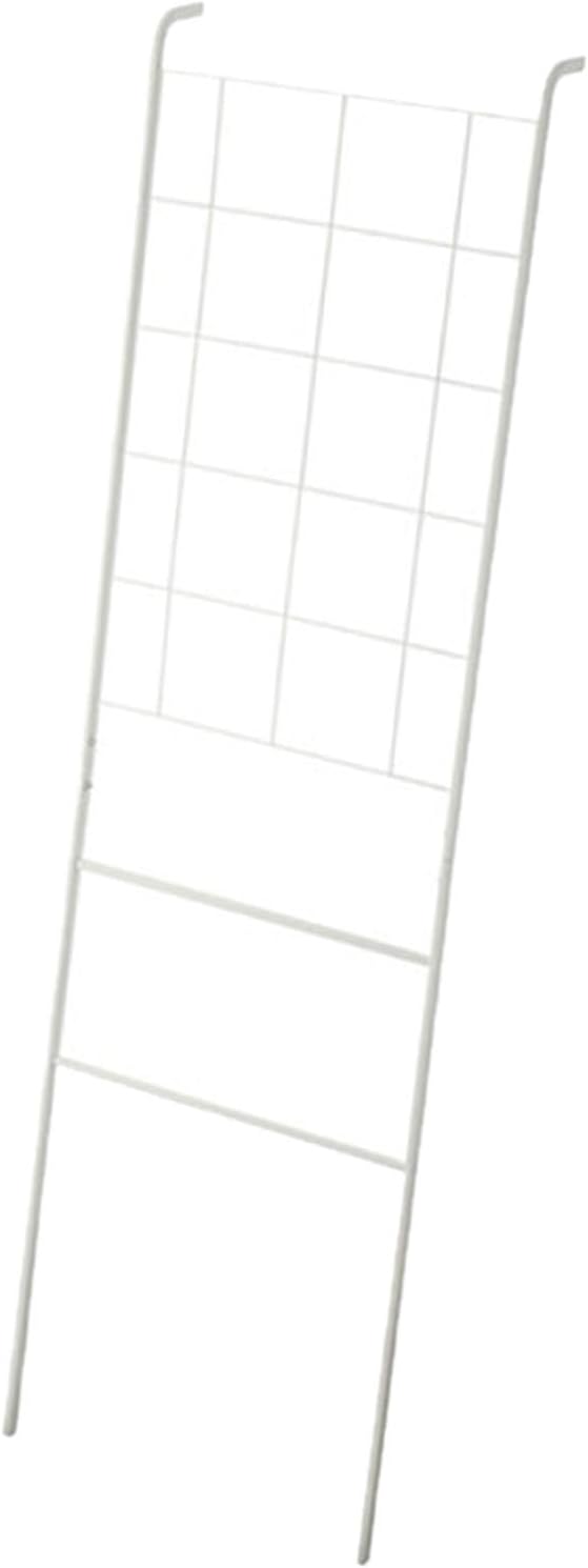 Home Leaning Ladder Rack Blanket Holder Tie Storage Home Decoration Wall Leaning Decorative Ladder for Bedroom Toilet Kitchen, White