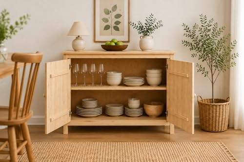 From the Tree Furniture 44" Solid Pine Shaker Sideboard, Unfinished