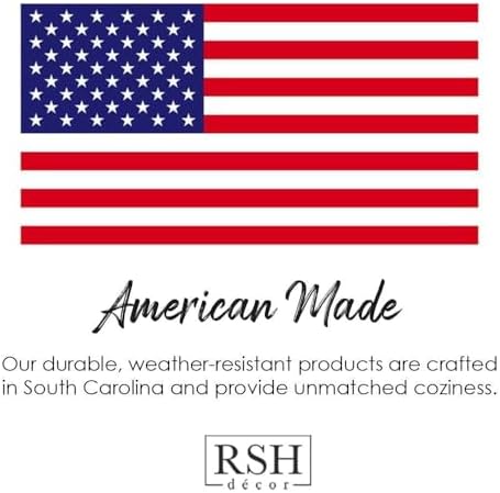 RSH DECOR: Deep Seating Chair Cushion Set | 24” x 24” x 4" Seat | All-We...