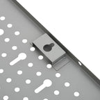 Steel Peg Board Set Wall-Mounted 3 Panels 15.7"x22.8" - Gray, Tool Organizer with Mounting Accessories,145349,Gray