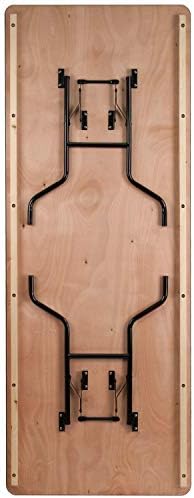 Flash Furniture Fielder 8' Rectangular All-Occasion Wood Folding Event Ta...