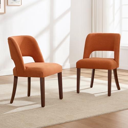 Dining Chairs Set of 2,Modern Dining Room Chairs with Thick Cushions,Upholste...