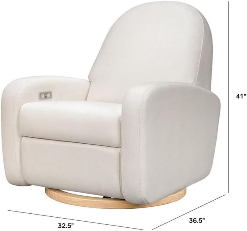 Babyletto Nami Electronic Power Recliner & Swivel Glider with USB Port in...