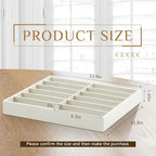2 Pcs Sunglass Organizer Trays Glasses Stackable Jewelry Trays Sunglass Organizer Display Box (12 Grids,Beige)