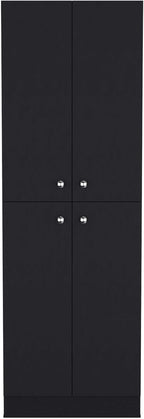 Mid-Century Pantry Storage Cabinet, Rustic Freestanding Cupboard with 5 Adjustable Shelves,for Kitchen Home