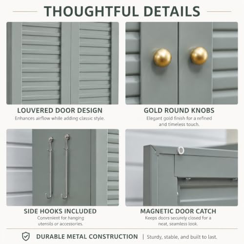 Metal Kitchen Storage Cabinets With Doors, Tall Locker Storage Cabinet
