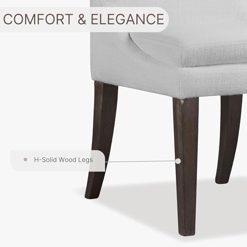 KISLOT Upholstered Dining Chairs Modern Sidechair Performance Fabric High Bac...
