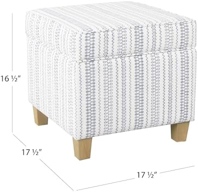 HomePop Home Decor | K7342-F2359 |Classic Square Storage Ottoman with Lift Of...