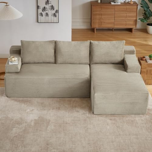 Cloud Sectional Couch, 97 Inch Modern Modular Sectional Sofa with Deep Seat, ...