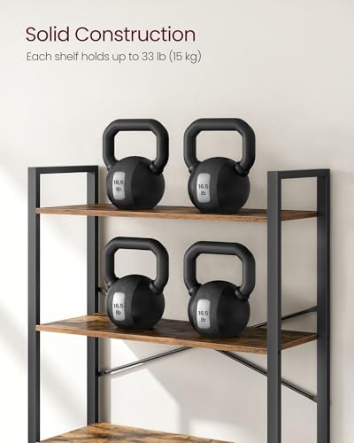 VASAGLE 6-Tier Bookshelf, Bookcase with Shelves, Storage Shelf, Living Room