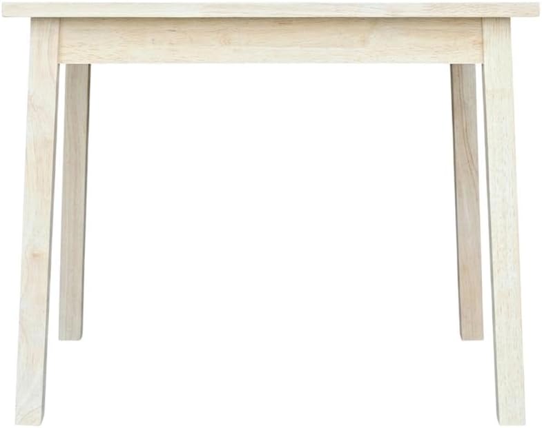 Furnifact Unfinished Child's Table, Wooden Craft, Ideal for playroom or Bedroom, Durable, Simple Design, Easy to Wipe Clean with Soft Cloth