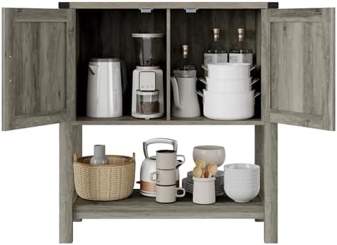 Mufico Console Table with 2-Door Cabinet Coffee Bar Cabinet Sofa Table,Entryw...