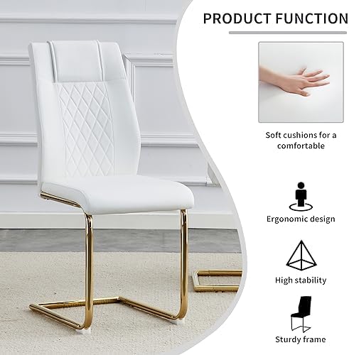 gopop Dining Table Set for 6, Kitchen Table Chairs Set of 6, 7-Piece