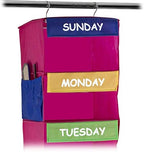 Sagler Daily Activity Organizer Kids 7 Shelf Portable Closet Hanging Closet Organizer Great Closet Solutions
