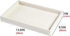 2pcs/Set Velvet Jewelry Tray, Grids Large Storage Tray for Bracelet Bangle Beads Display, Jewellery Organizer Box Tray for Home Drawer or Shop Store Selling Show (Beige Velvet)