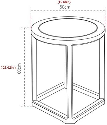 Telephone Table, Solid Wood Side Table,Sofa Table,Living Room Moving Round Ta...