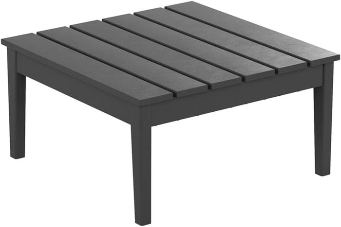 Costaelm Outdoor Side Tables for Patio, Small Patio Conversation Table Weather Resistant Coffee Table, Small Square Table Outdoor End Tables for Porch, Balcony, Poolside, Deck, Gray