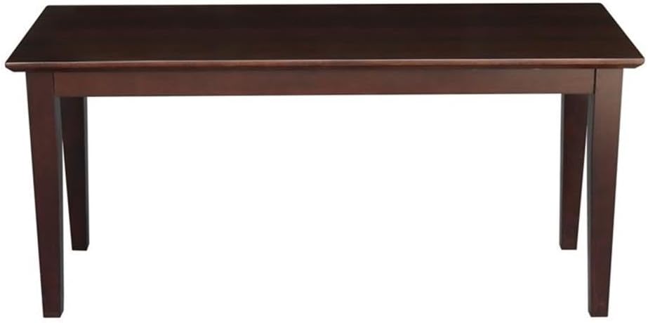 IC International Concepts, Shaker Styled Bench , 450lbs wt capacity, Solid Re...