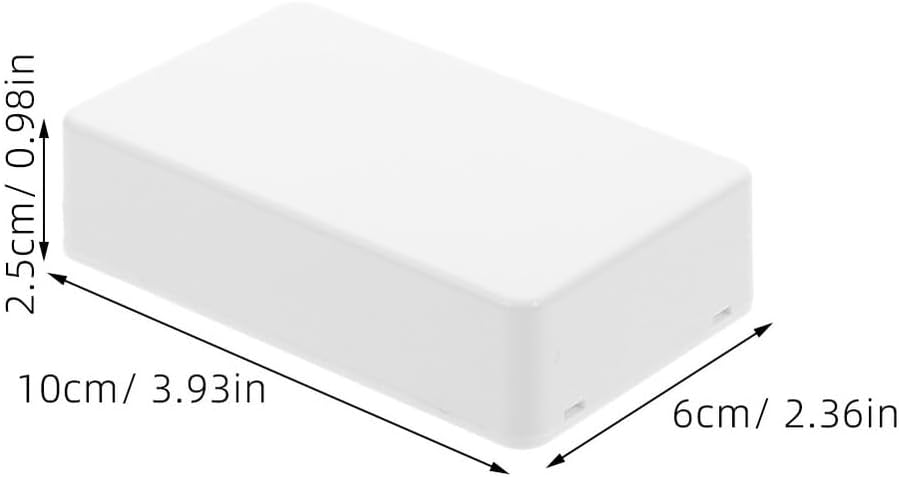 4pcs Portable Plastic Junction Boxes Hidden for Travel Storage for Cash Jewelry and Valuables Outdoor Use White
