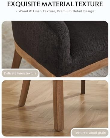 3 Piece Round Dining Table and Chairs Set for 2 | 31.5" Black Table,2 Bl...