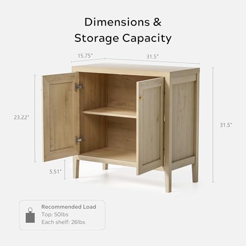 EYYTHUNG Buffet Cabinets Set of 2 with Storage, Farmhouse Sideboard Cabinet w...