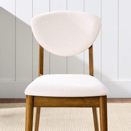 Best Choice Products Dining Chairs Set of 2, Mid-Century Modern Upholstered W...