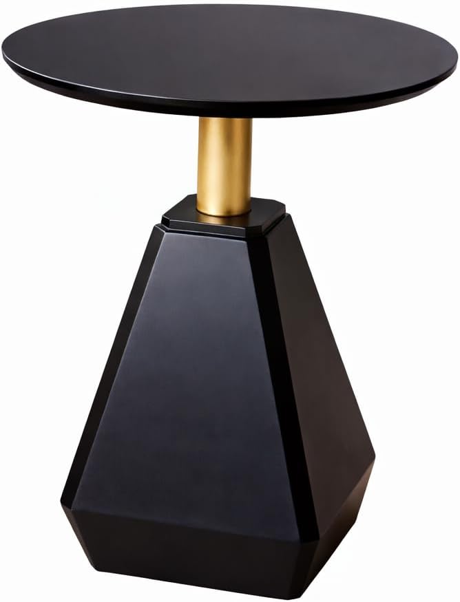 Round Wood Side Table, Coffee Nightstand Cocktail Drink Modern Accent Circle ...