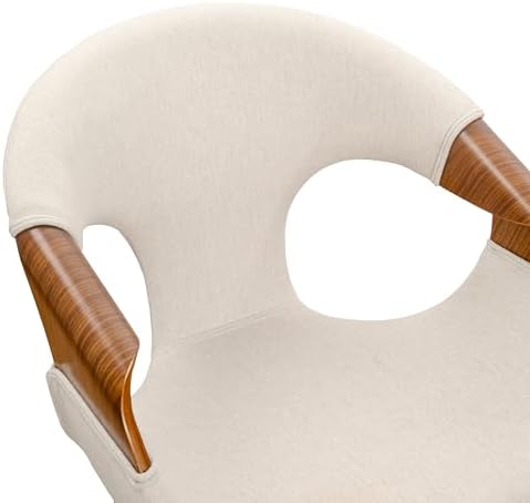 Zouron Fabric Dining Chair, Upholstered Chair with Armrest, Accent Chairs wit...