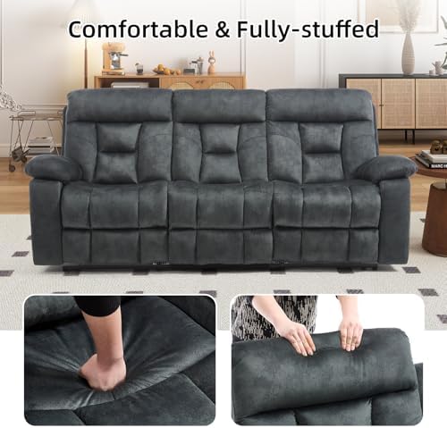 EBELLO 2 Pieces Recliner Sofa Couch Furniture Set, Overstuffed Reclining Love...