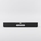 POVISON Fully-Assembled Modern TV Stand for Projector, Sintered Stone Entertainment Center with Storage for 75 inch TV, Wood TV Console, Media Console for Living Room Bedroom