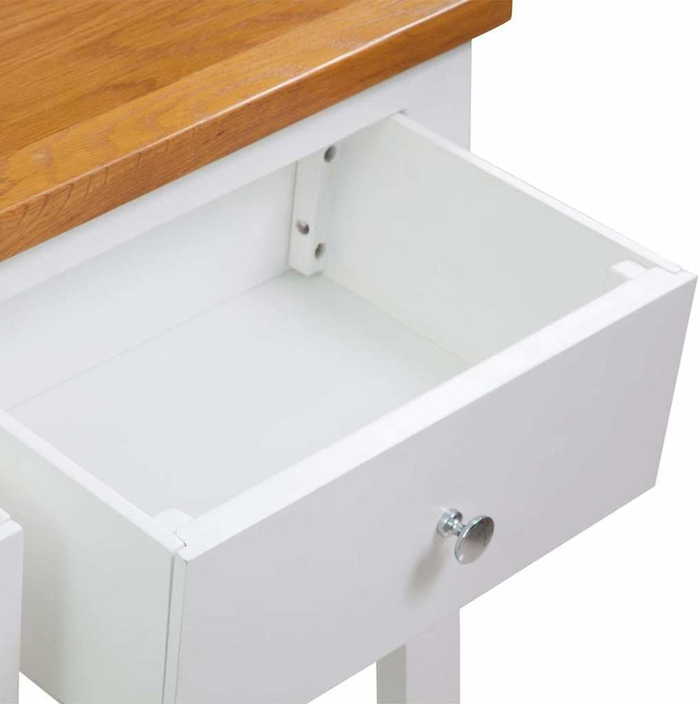 Console Table 32.7"x11.8"x28.7" Solid Oak Wood | Rustic Entryw...