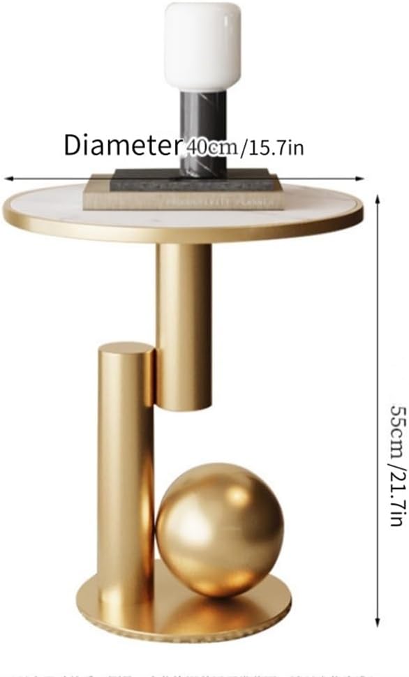 Side Table Round, Modern Accent End Table, Small Drink Table for Small Spaces...