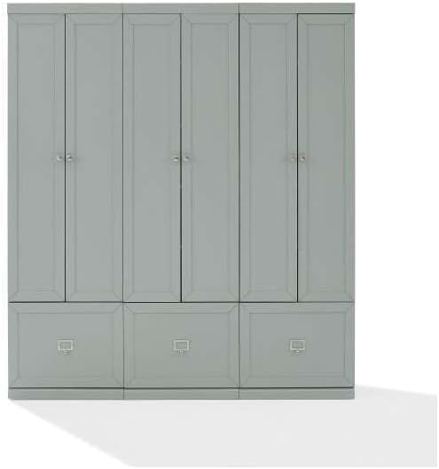 Maykoosh Country Cottage 3-Piece Entryway Set with 3 Pantry Closets, Gray - 1...