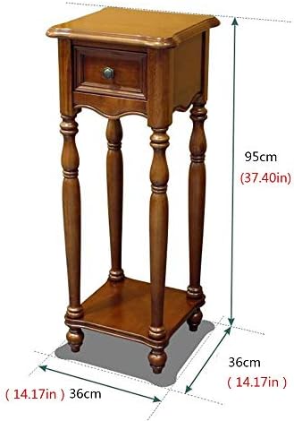 Telephone Table, American Solid Wood Plant Stand,Living Room Sofa Telephone S...