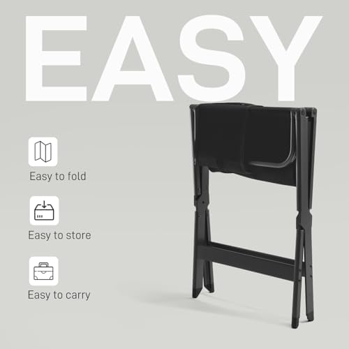 EVER ADVANCED Aluminum Lightweight Directors Chair Foldable, Folding Studio M...