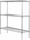 Omega 21" Deep x 24" Wide x 63" High 3 Tier Gray Starter Shelving Unit
