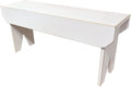 Sawdust City 4 Foot Wood Bench (Old Cottage White)
