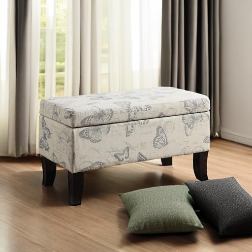 Convenience Concepts Designs4Comfort Winslow Storage Ottoman Bench 32" -...