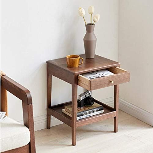 Telephone Table, Side Table with Drawer,Solid Wood Nightstand,Sofa Telephone ...