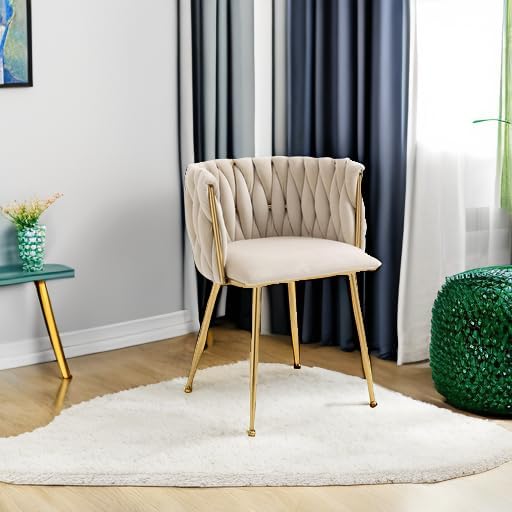 Kiztir Velvet Dining Chairs Set of 4 Upholstered Modern Dining Room Chairs wi...