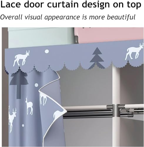 Foldable Wardrobe Portable Closet Oxford Fabric Thick Wardrobe Storage Closet...