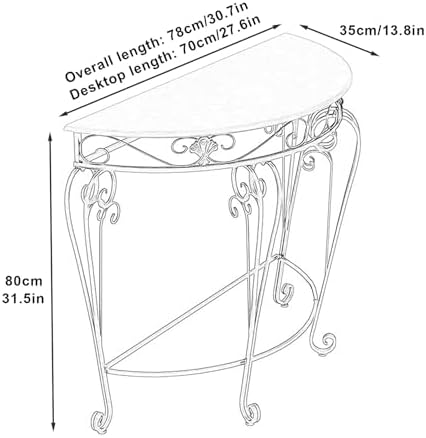 Console Table Decor Entryway Marble Scalloped Tables Behind,Half Moon Console...
