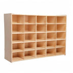 Contender 25 Cubby Birch Plywood Storage Cabinet, Office And Homeschool Organizer For Toys, Books, Art And Craft Supplies, Greengaurd Gold Certified [ Fully Assembled ]