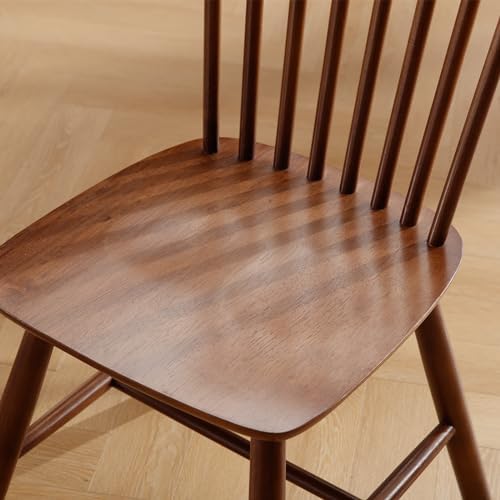 Windsor Dining Chairs Set of 2, Farmhouse Kitchen & Dining Room Chairs wi...