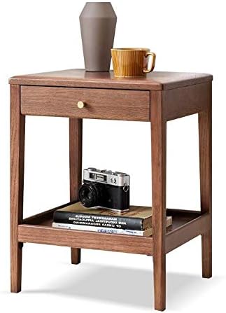 Telephone Table, Side Table with Drawer,Solid Wood Nightstand,Sofa Telephone ...