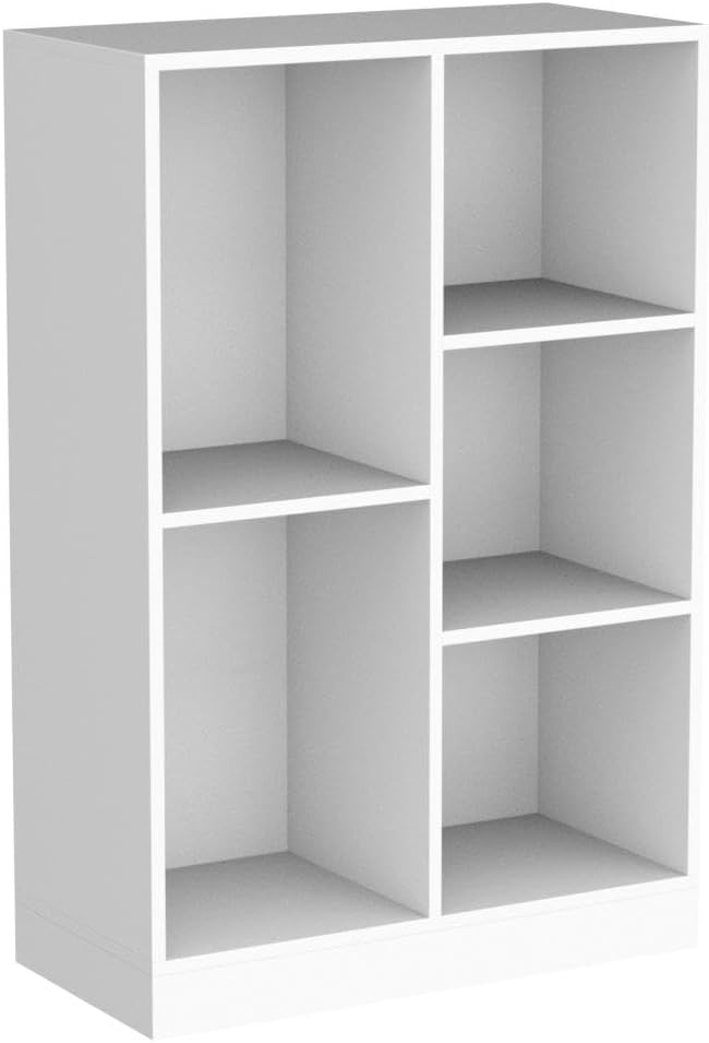 IOTXY Open Shelf Low Bookcase - Wooden 3-Tier Floor Standing Display Cabinet ...
