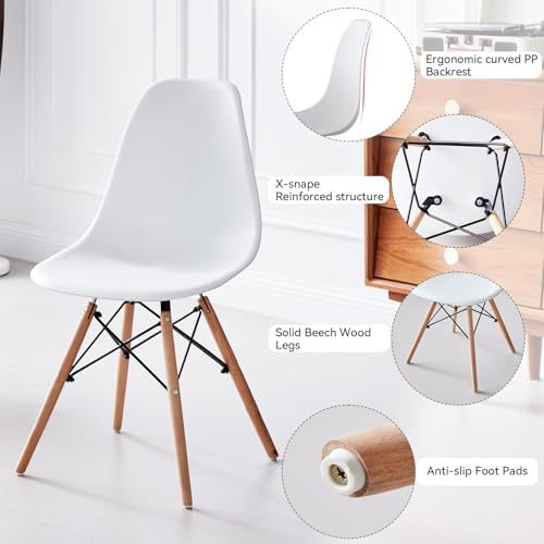 5-Piece Round Dining Set, 35.5" Kitchen Table Chairs Set of 4 | Space Sa...