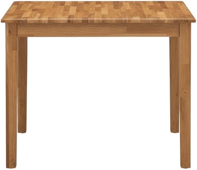 Furnifact Dining Room Table, Natural Finish Rectangular Wood Dinner Table, Si...